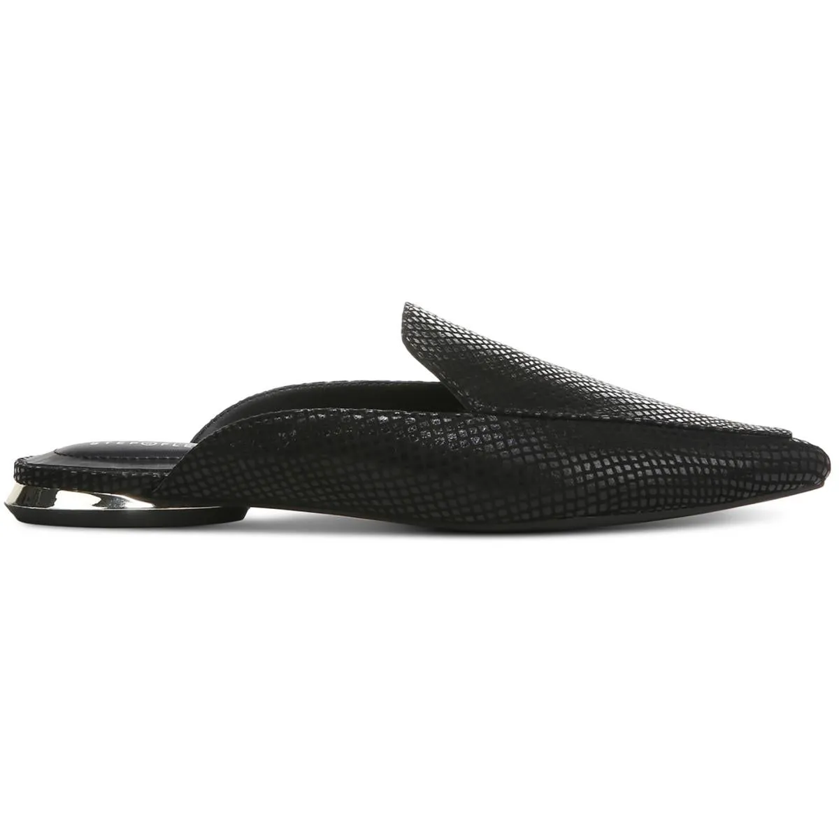 Womens Slip-on Houndstooth Mules
