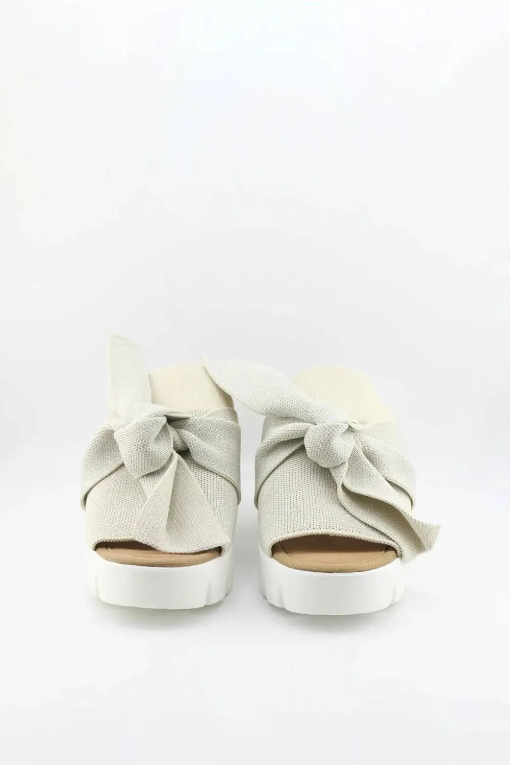 Women's Venti Freesia Wedge Sandal In Nude Silver