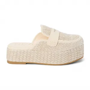 Women's Wren Platform Slide In Natural