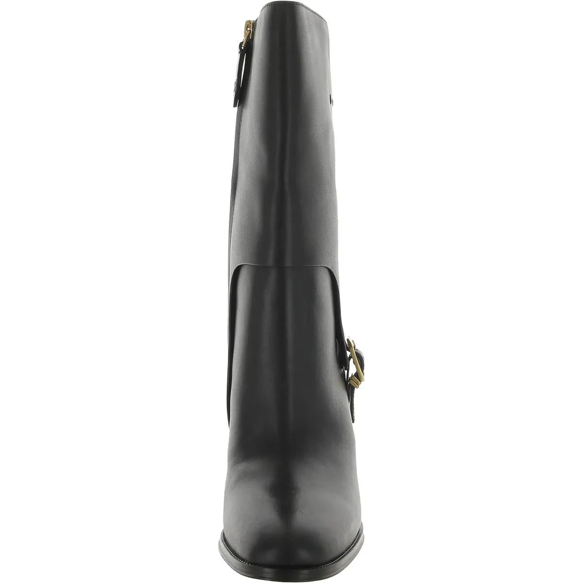 Wyatt Womens Leather Pull On Mid-Calf Boots
