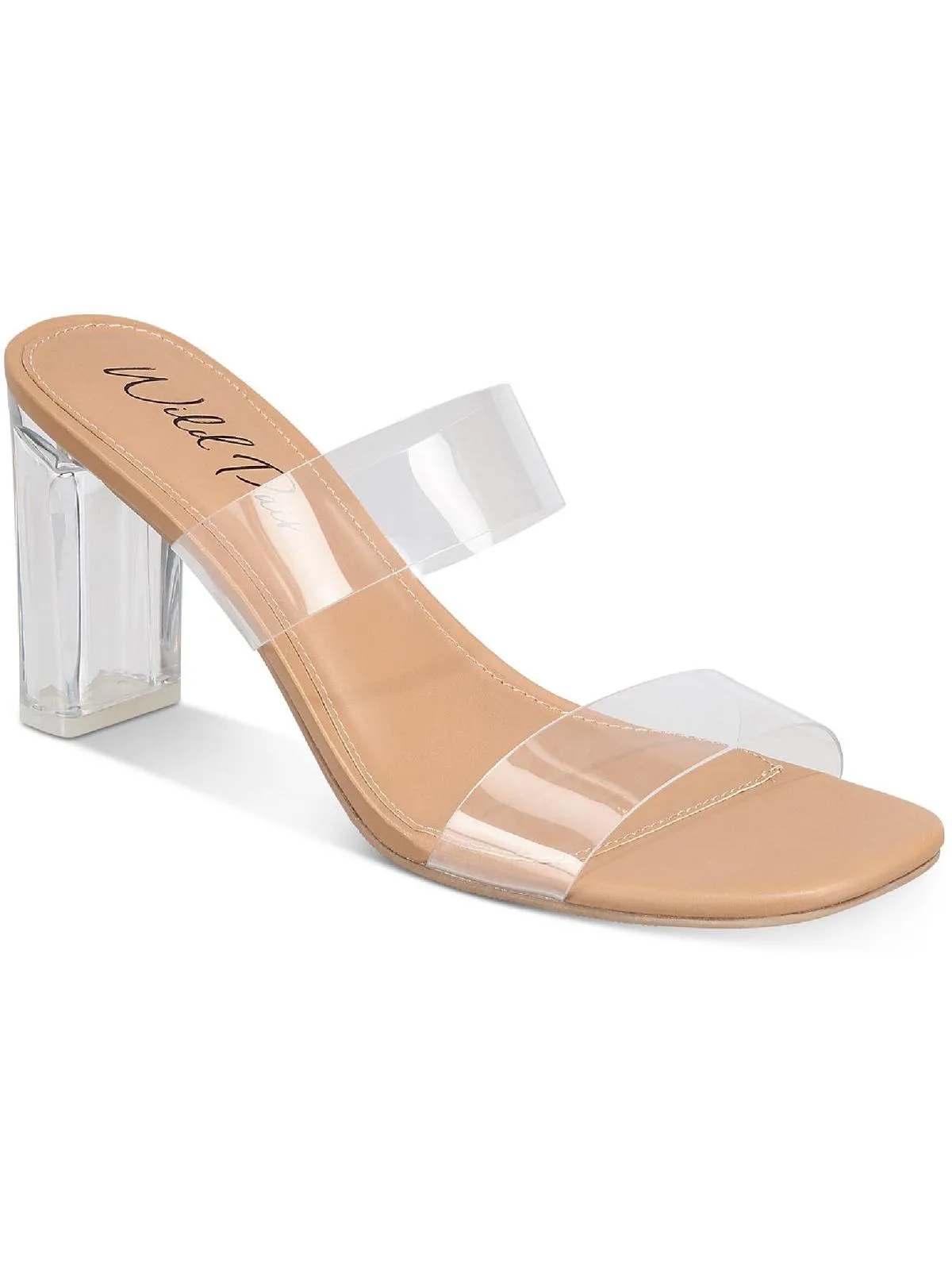 Zandriav Womens Open Toe Slip On Heels