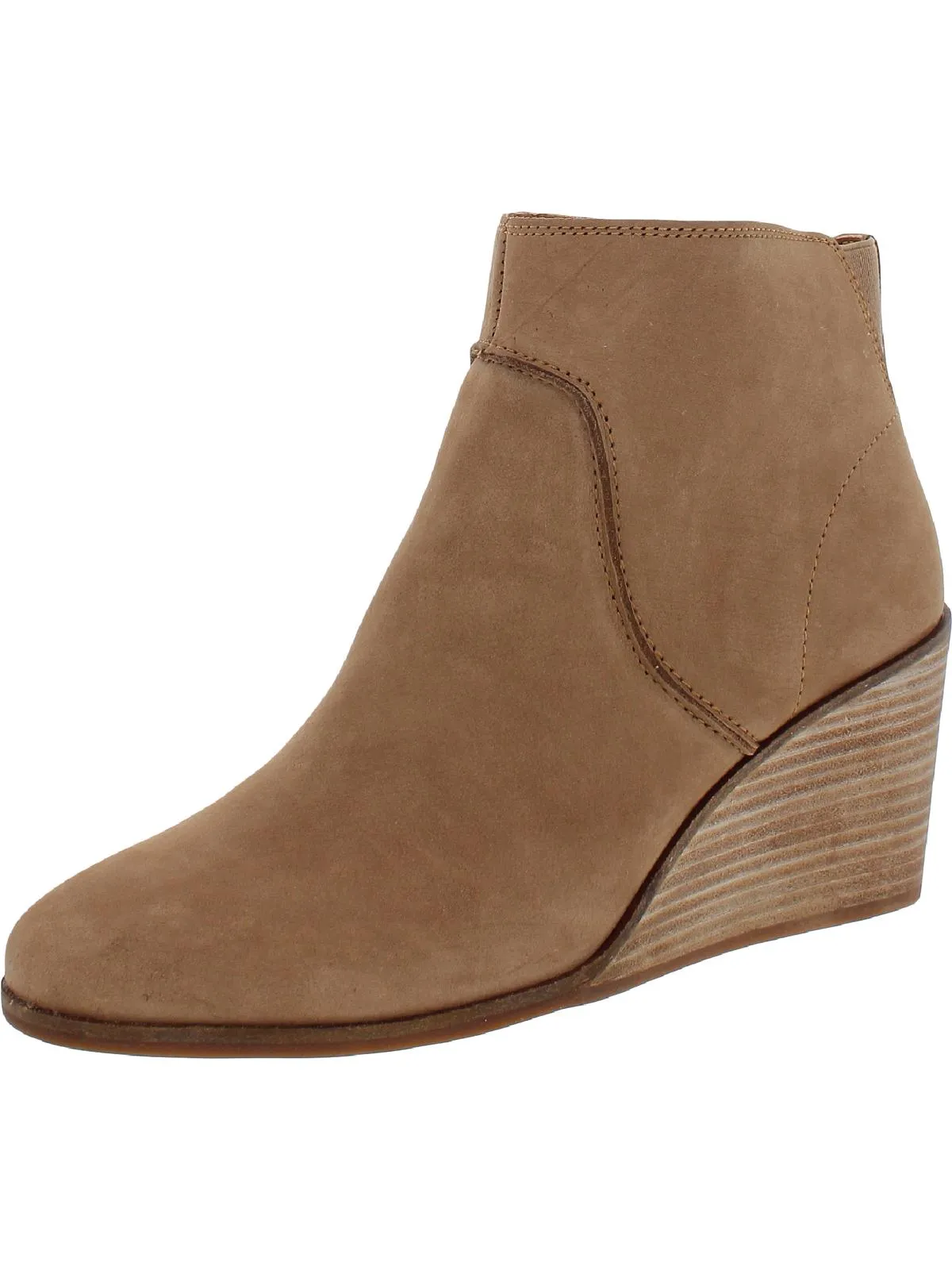 Zanta Womens Nubuck Wedge Ankle Boots