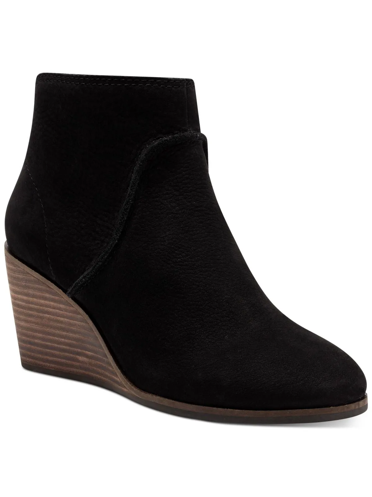 Zanta Womens Nubuck Wedge Ankle Boots