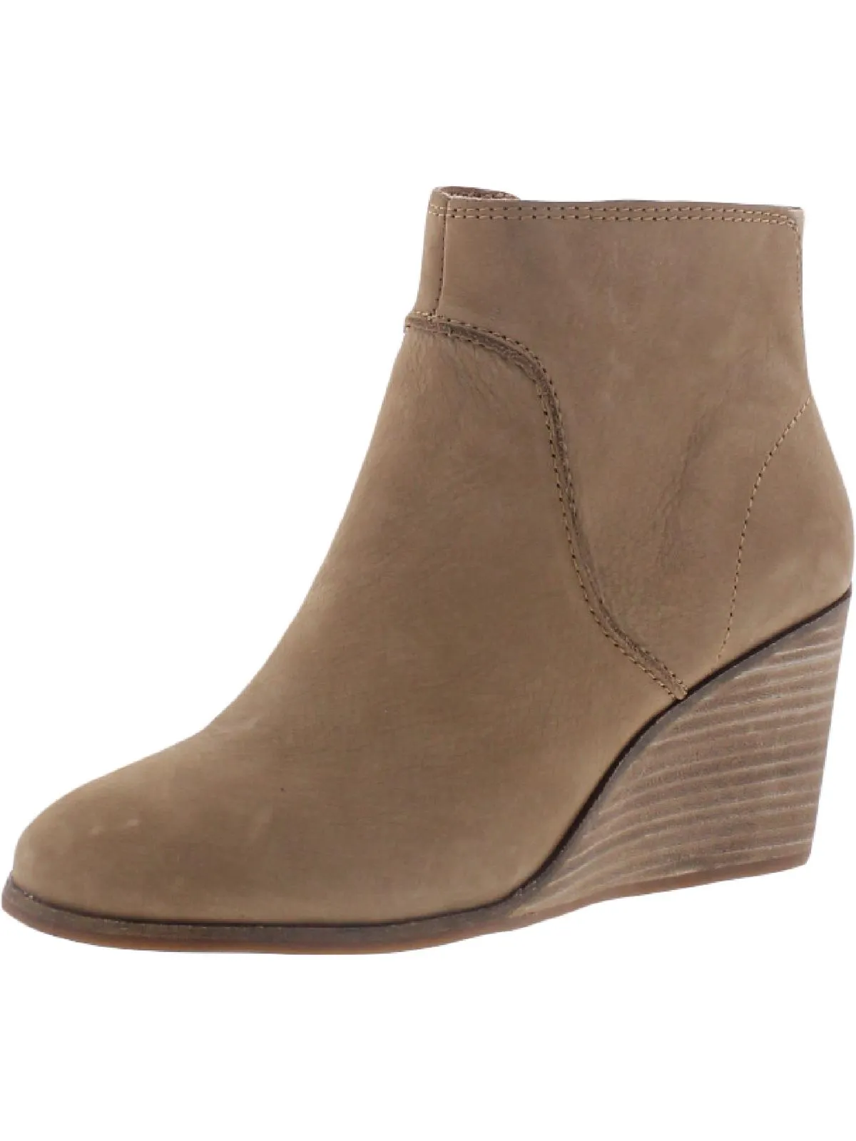 Zanta Womens Nubuck Wedge Ankle Boots