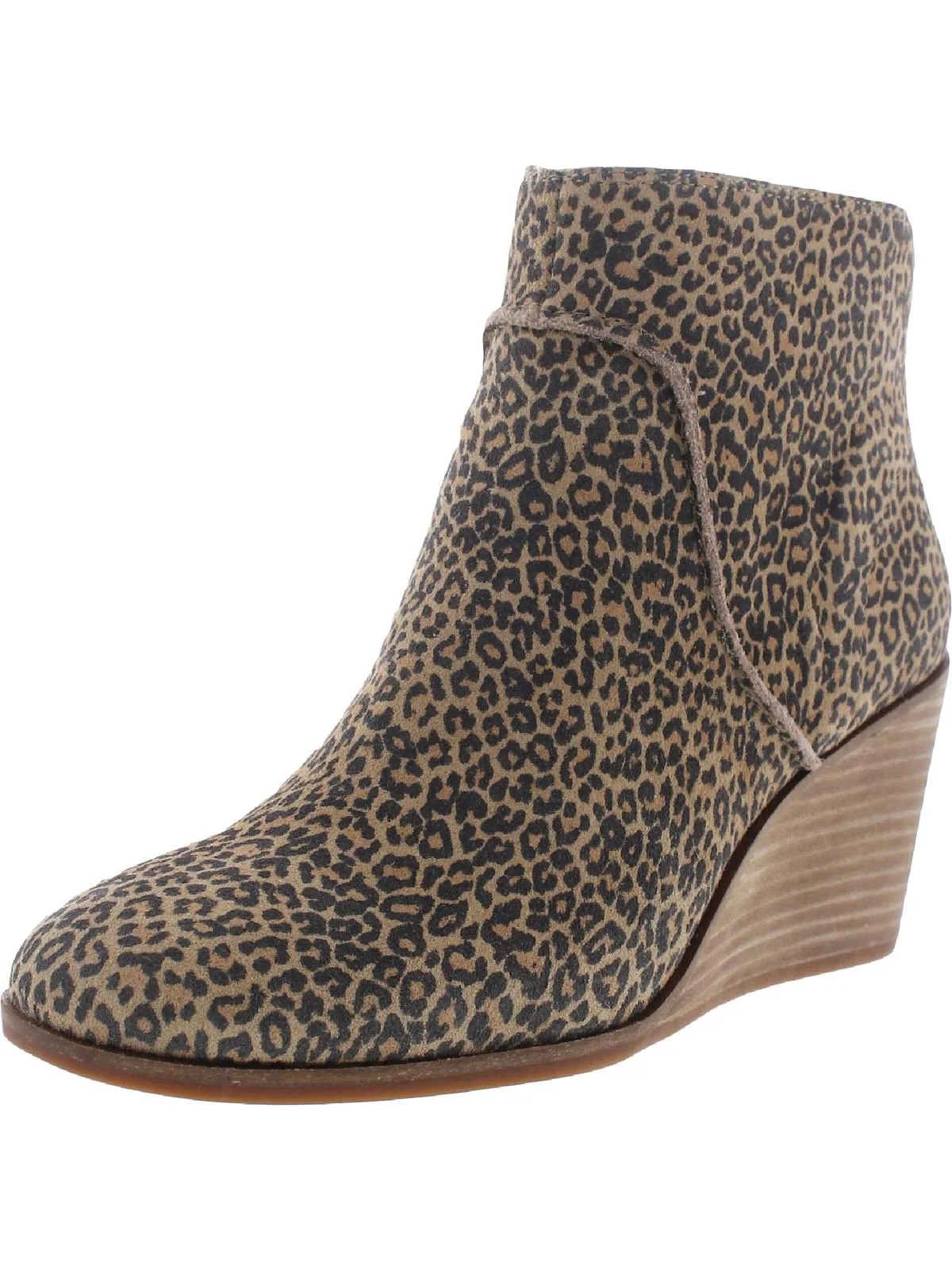 Zanta Womens Nubuck Wedge Ankle Boots