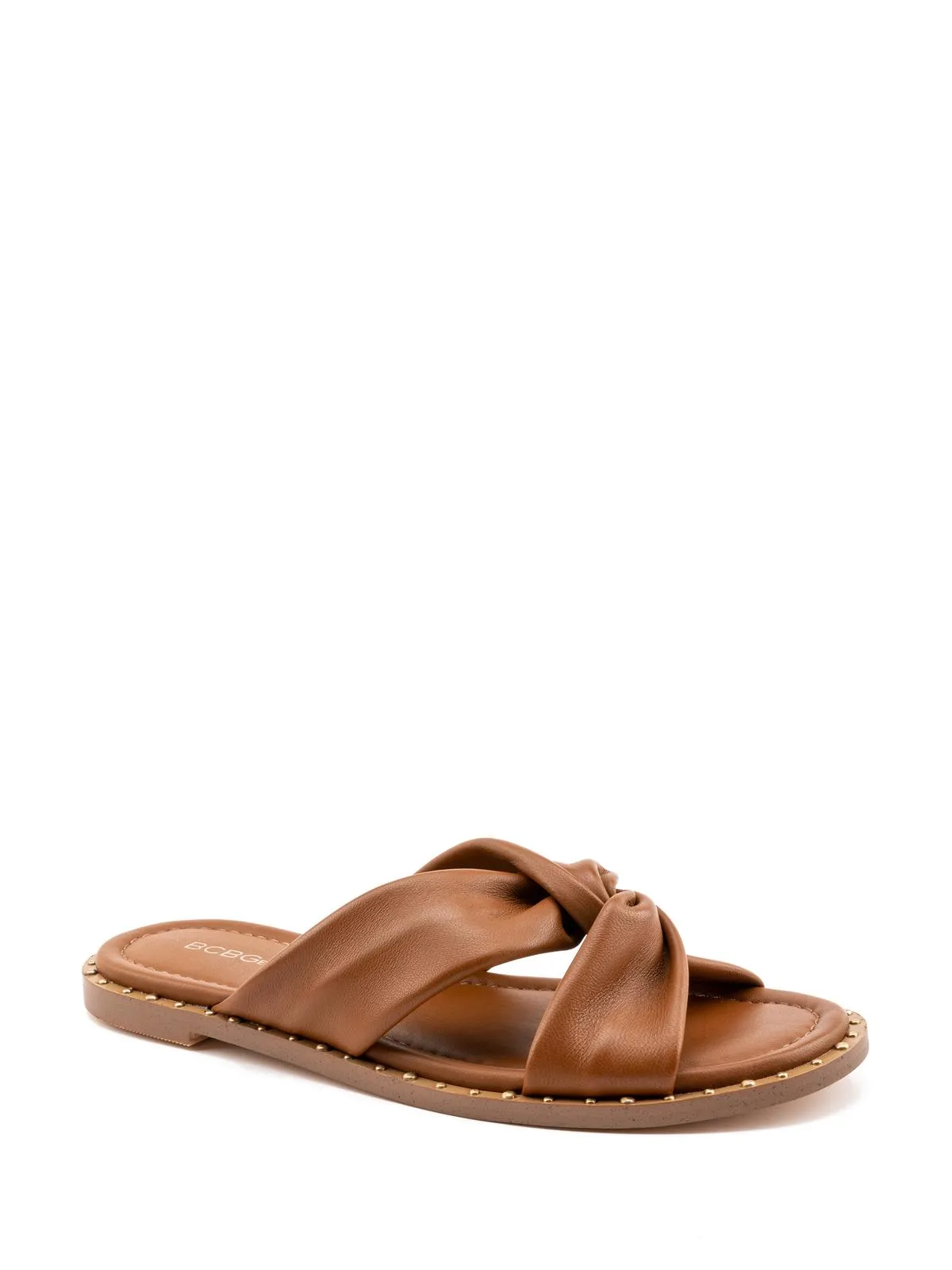 Zexanna Womens Open Toe Studded Slides
