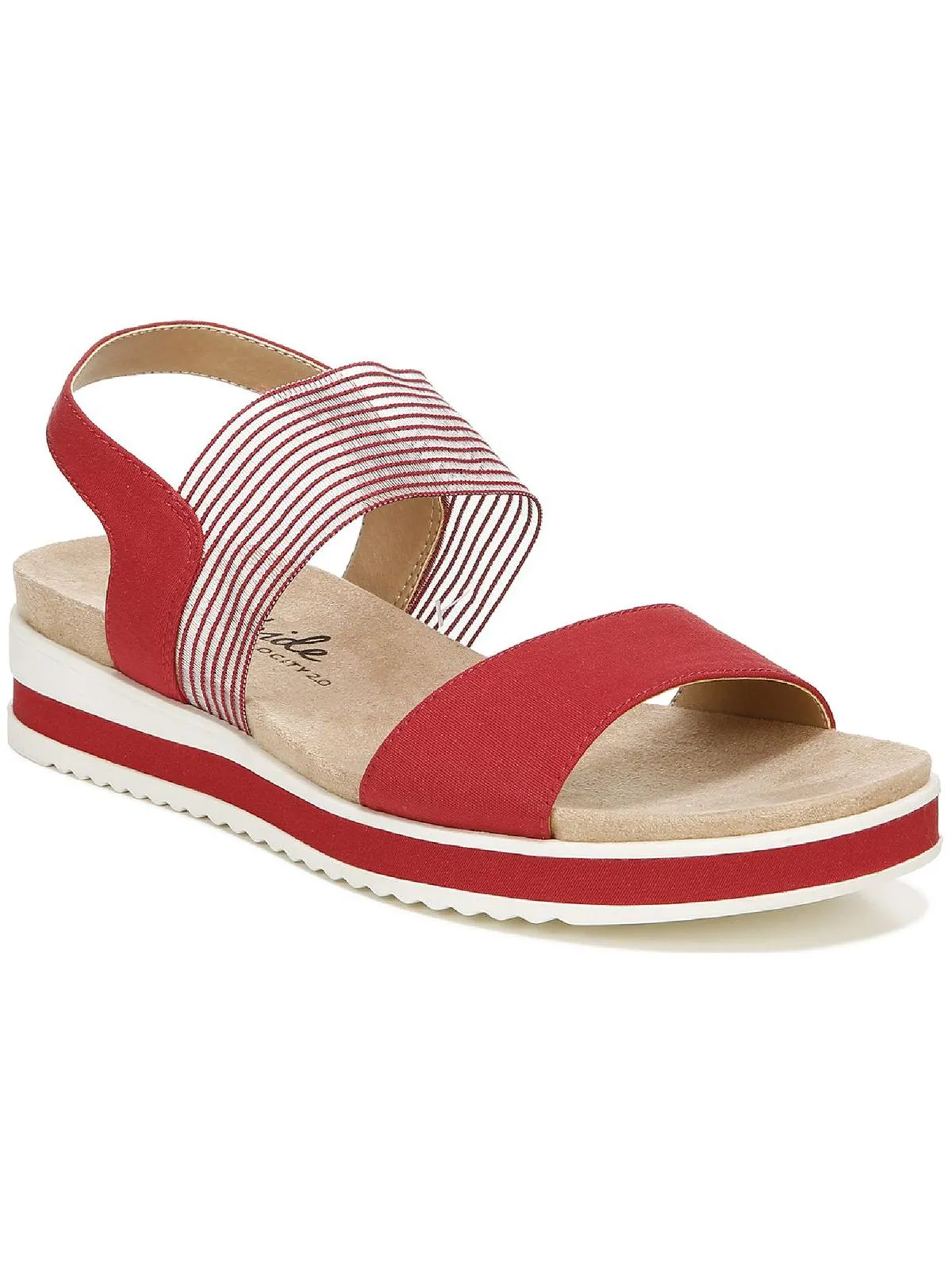 Zing Womens Padded Insole Slip On Flatform Sandals