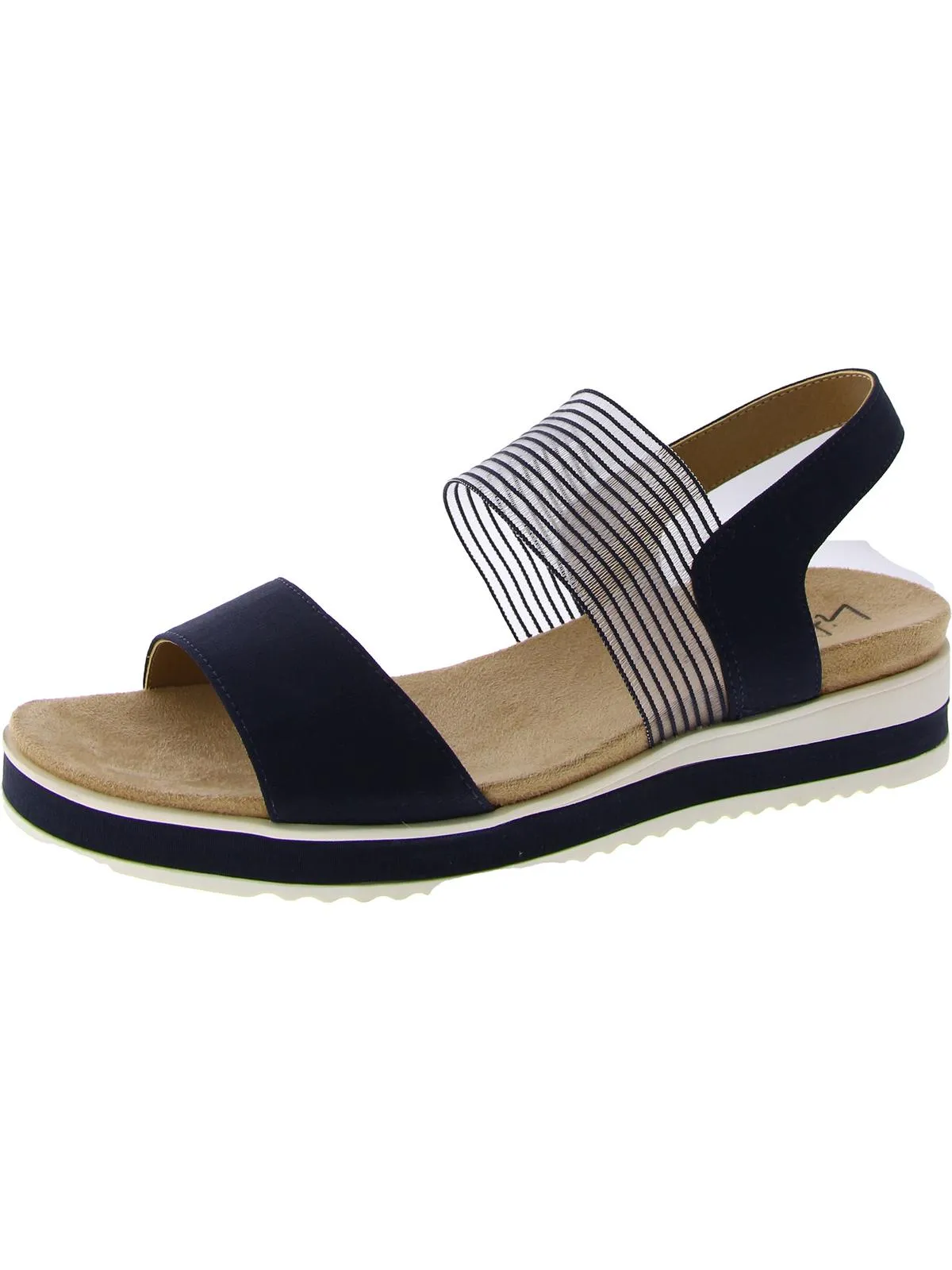 Zing Womens Padded Insole Slip On Flatform Sandals