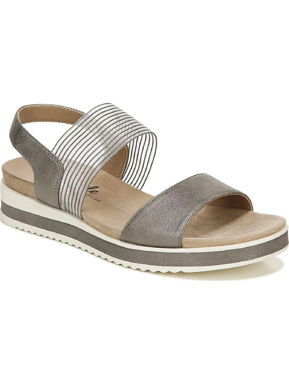 Zing Womens Padded Insole Slip On Flatform Sandals
