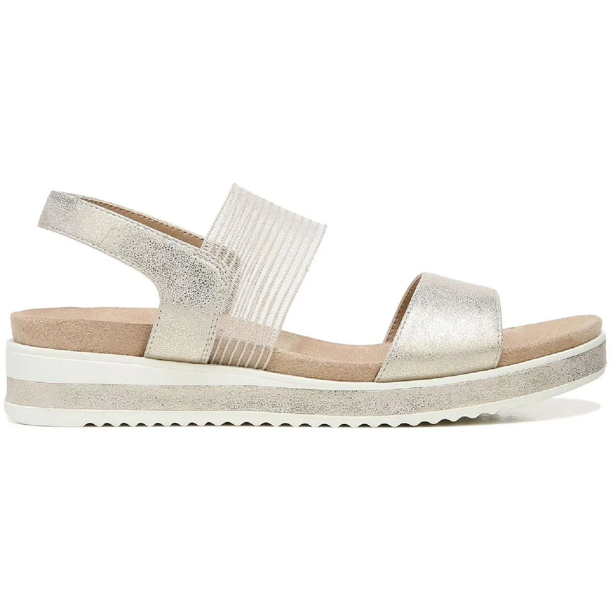 Zing Womens Padded Insole Slip On Flatform Sandals