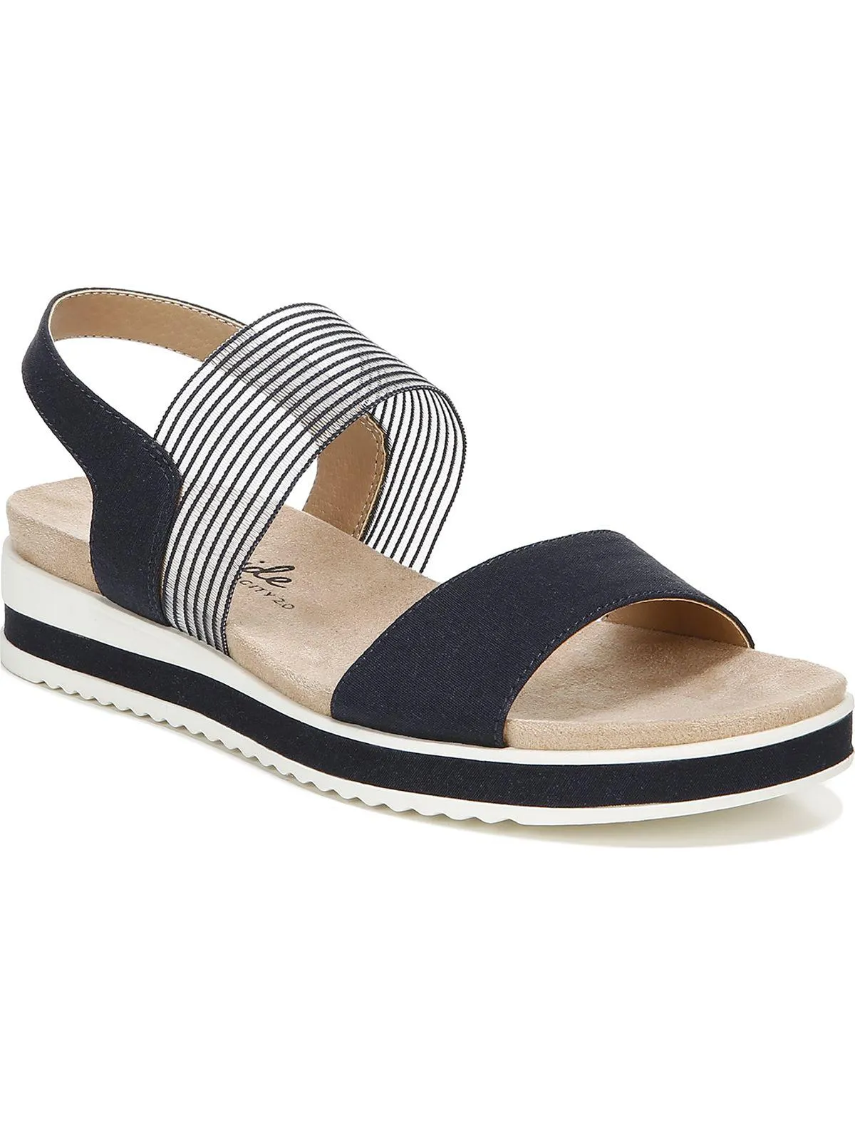 Zing Womens Padded Insole Slip On Flatform Sandals