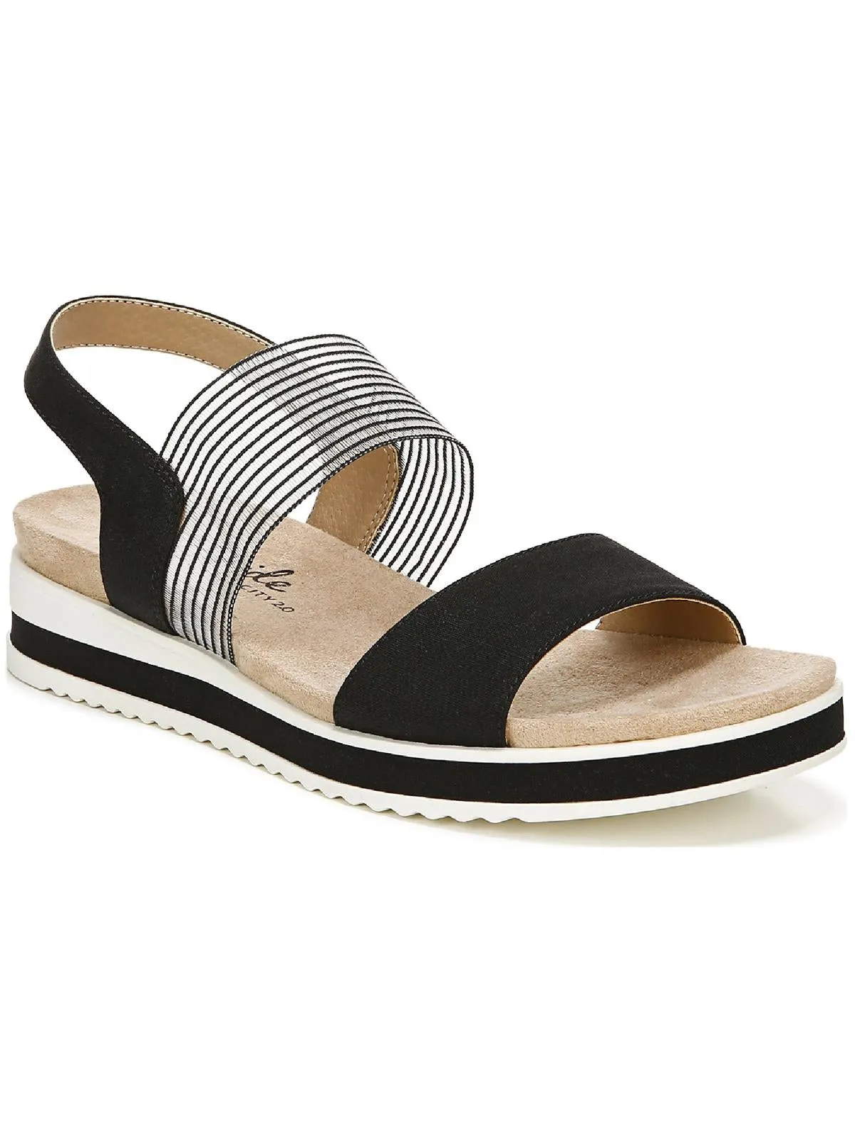 Zing Womens Padded Insole Slip On Flatform Sandals